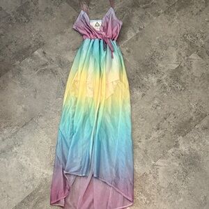 UNIF Pastel Pink and Blue Dress